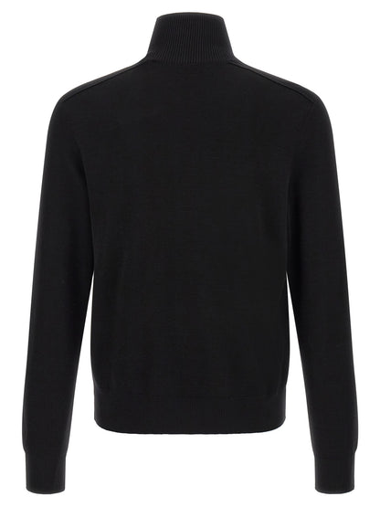 Burberry Black Wool Cardigan