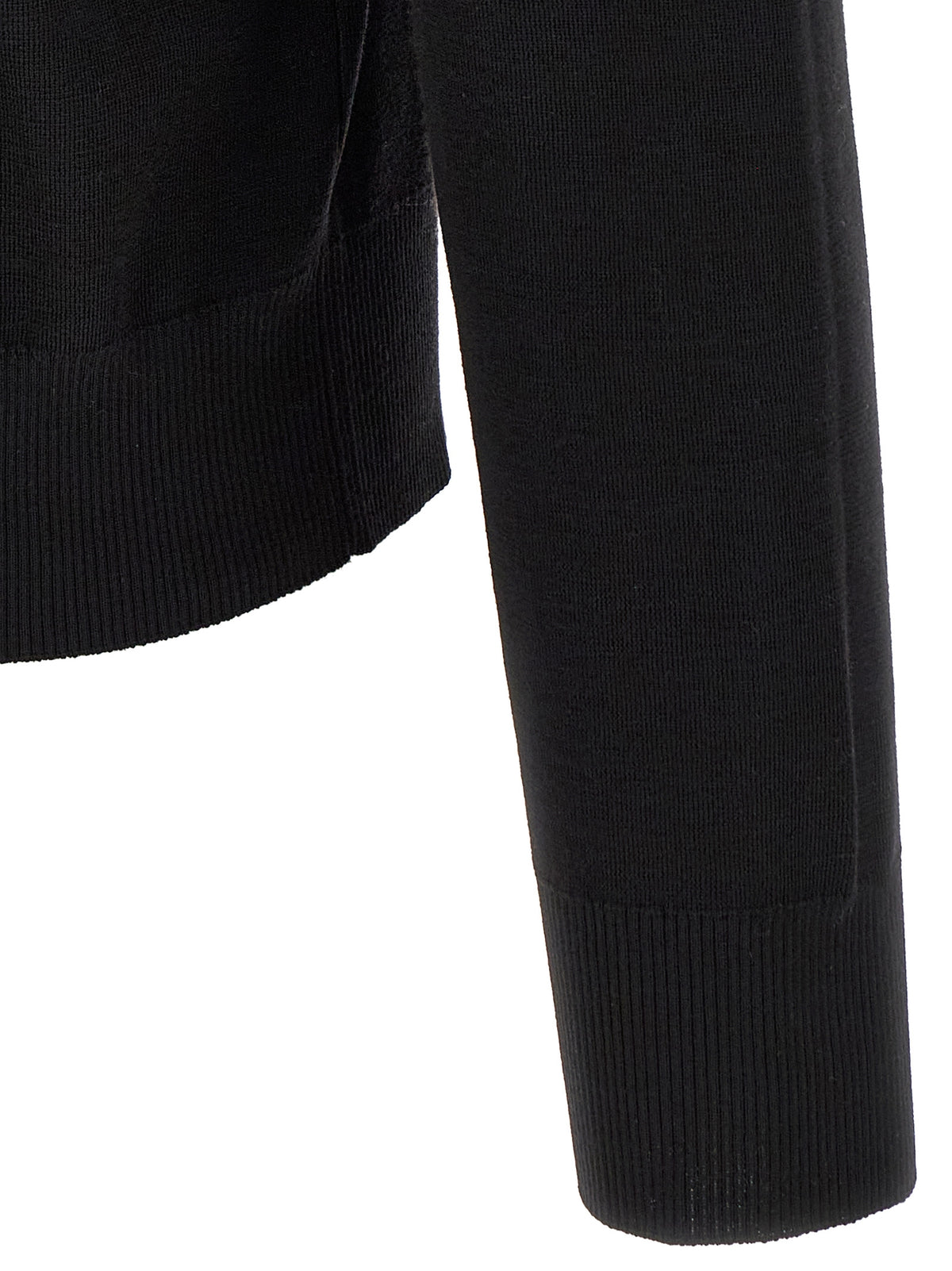 Burberry Black Wool Cardigan