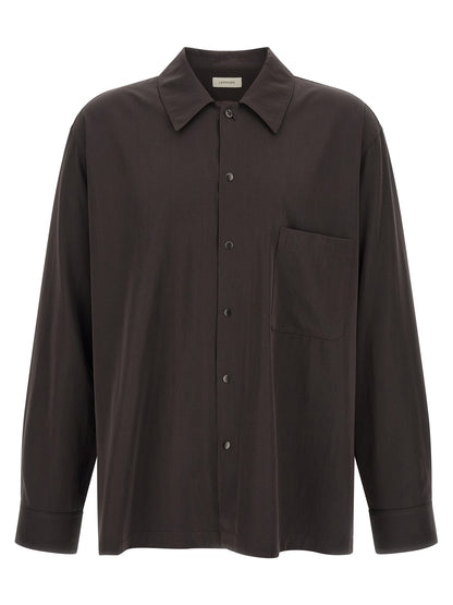 Lemaire Brown Wool Blouse