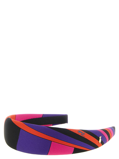 Emilio Pucci Multicolor Silk Headband
