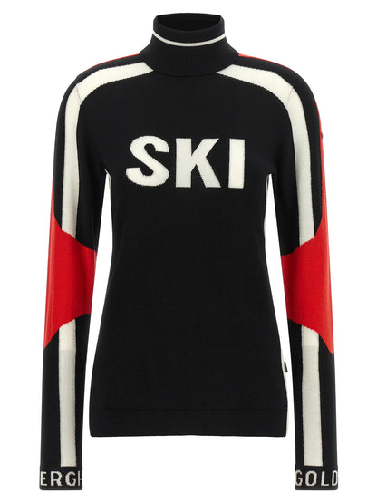 GOLDBERGH Black Merino Wool Cardigan