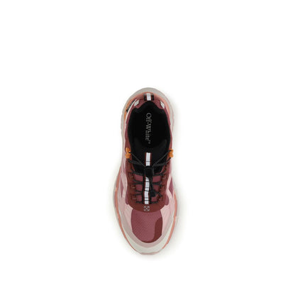 Off-White Multicolor Fabric Athletic Sneakers