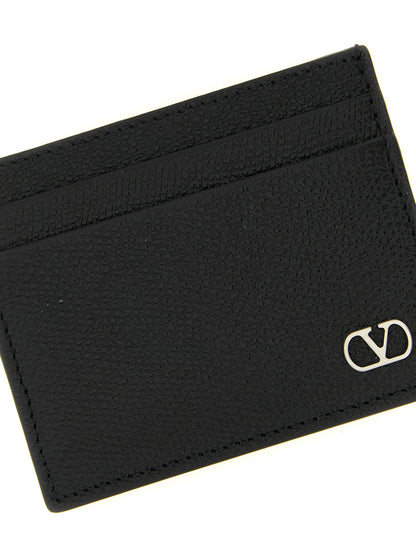 Valentino Garavani Black Calfskin Cardholder