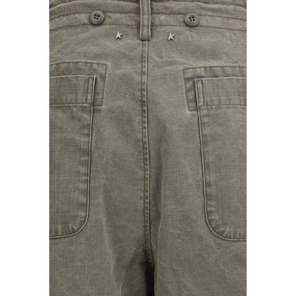 Golden Goose Bicolor Cotton Casual Pants