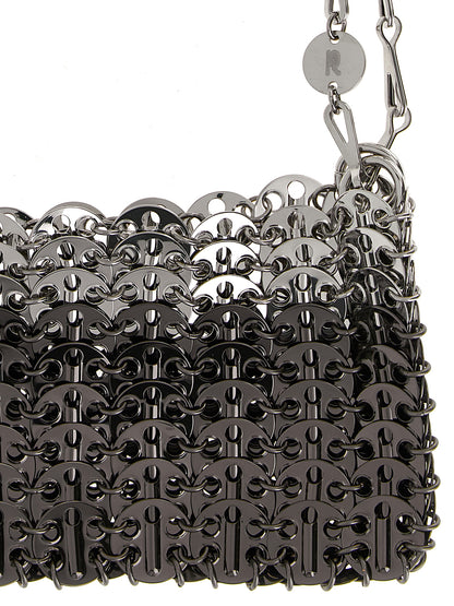 Paco Rabanne Silver Stainless Steel Shoulder Bag