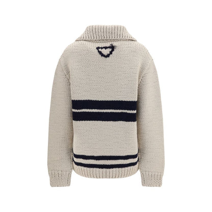 Prada Beige Wool Oves Aries Cardigan