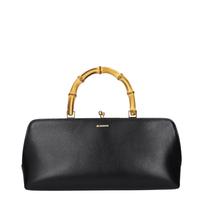 Jil Sander Black Leather Handbag