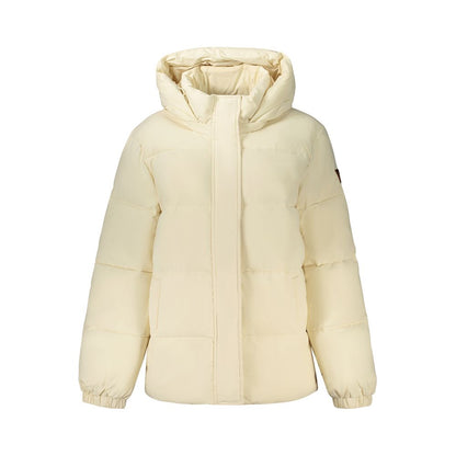 Guess Jeans Cream Polyester Women's Jacket