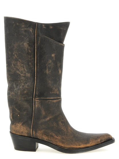Khaite Brown Calfskin Chelsea Boots