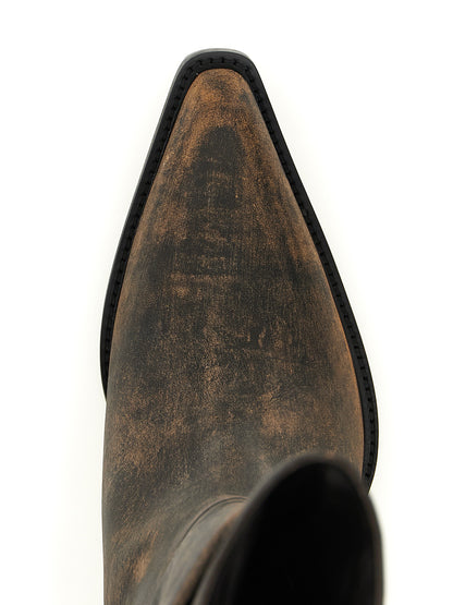 Khaite Brown Calfskin Chelsea Boots