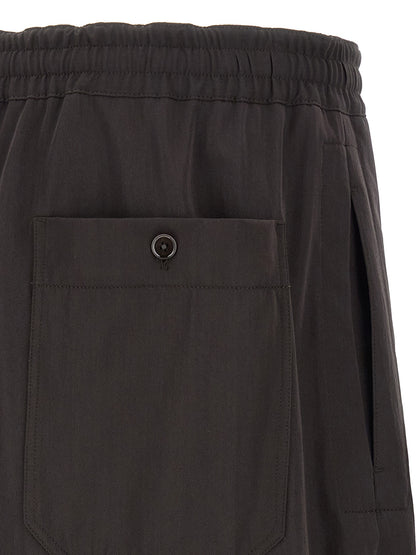 Lemaire Brown Wool Joggers (Workout Pants)