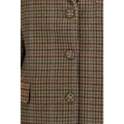 Ganni Brown Recycled Wool Blazer