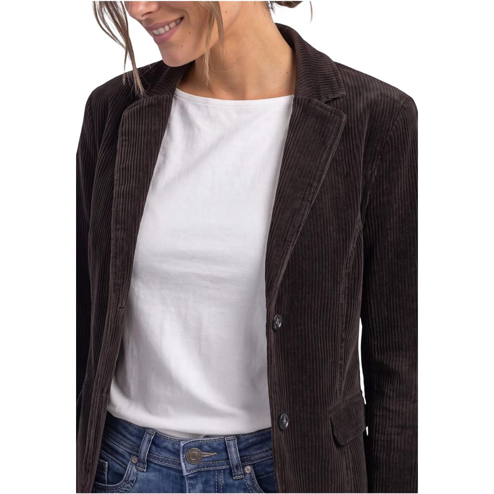 Street One Brown Cotton Blazer