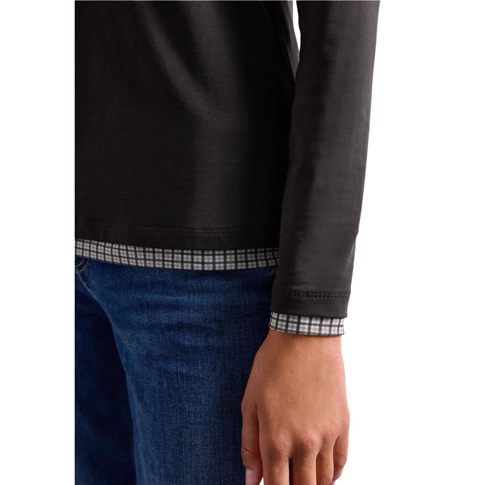 Street One Brown Cotton Long Sleeve T-Shirt