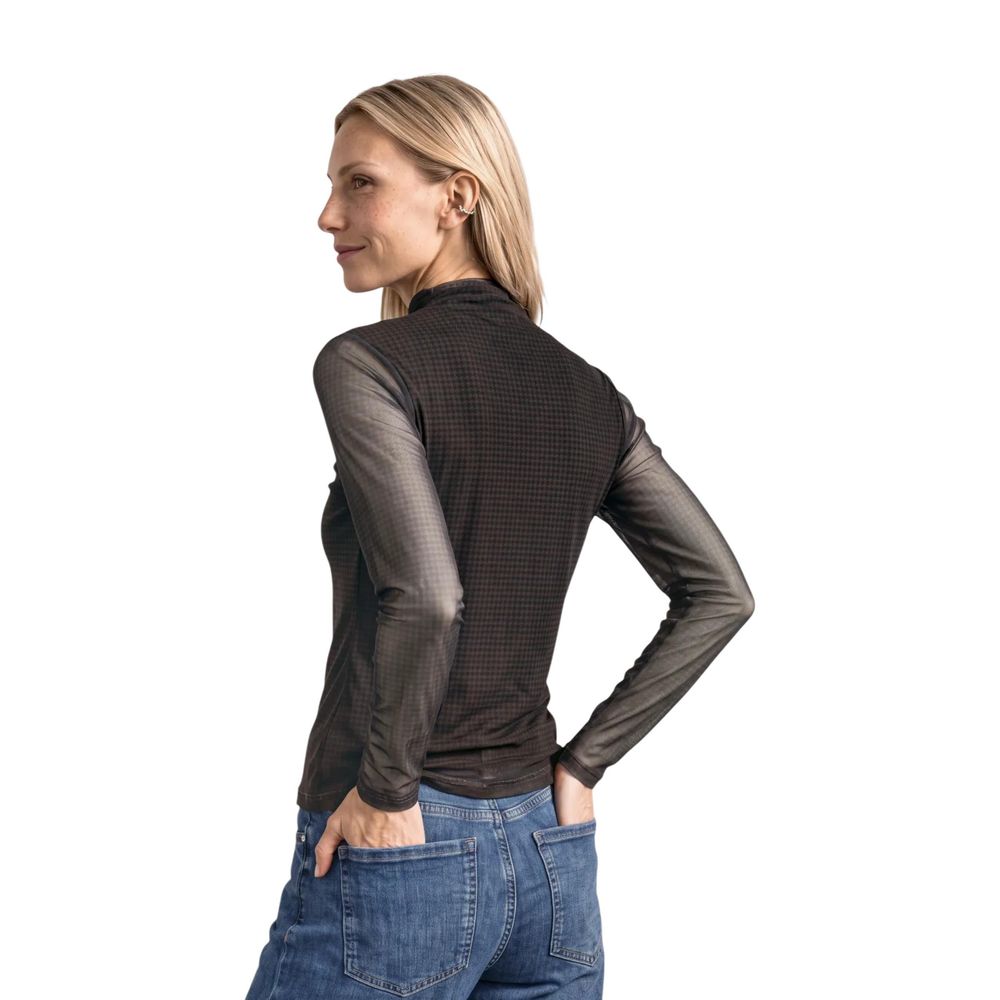 Street One Bicolor Polyester Long Sleeve T-Shirt