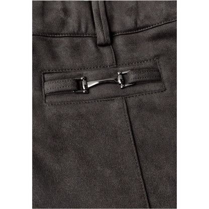 Street One Brown Polyester Casual Pants