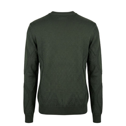 Roberto Pepe Luxury Green Wool Men's Sweater