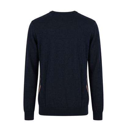 Roberto Pepe Luxury Blue Wool Men's Sweater