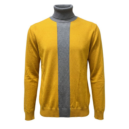 Roberto Pepe Luxury Yellow Wool Men's Sweater