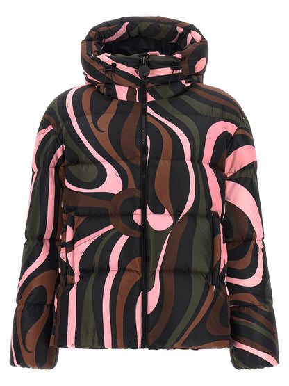 Emilio Pucci Multicolor Polyamide Full-Length Jacket