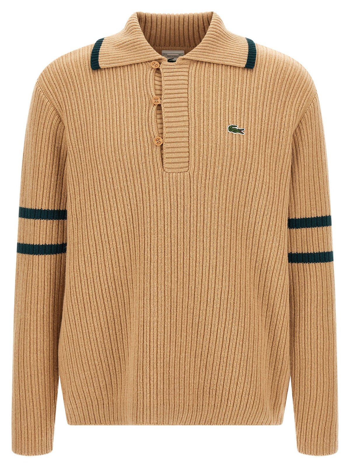 Lacoste Beige Wool Cardigan