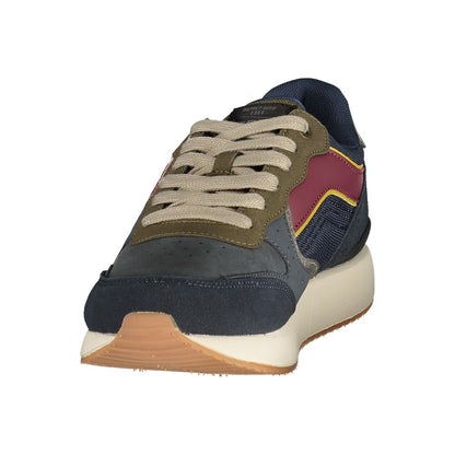 Gas Blue Polyurethane Men's Sneaker