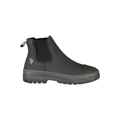 U.S. POLO ASSN. Black Polyurethane Women's Boot