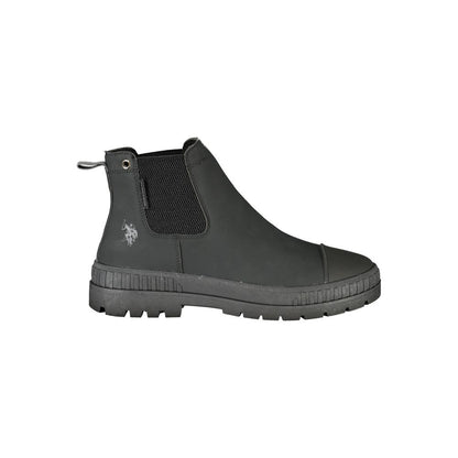 U.S. POLO ASSN. Black Polyurethane Men's Boot