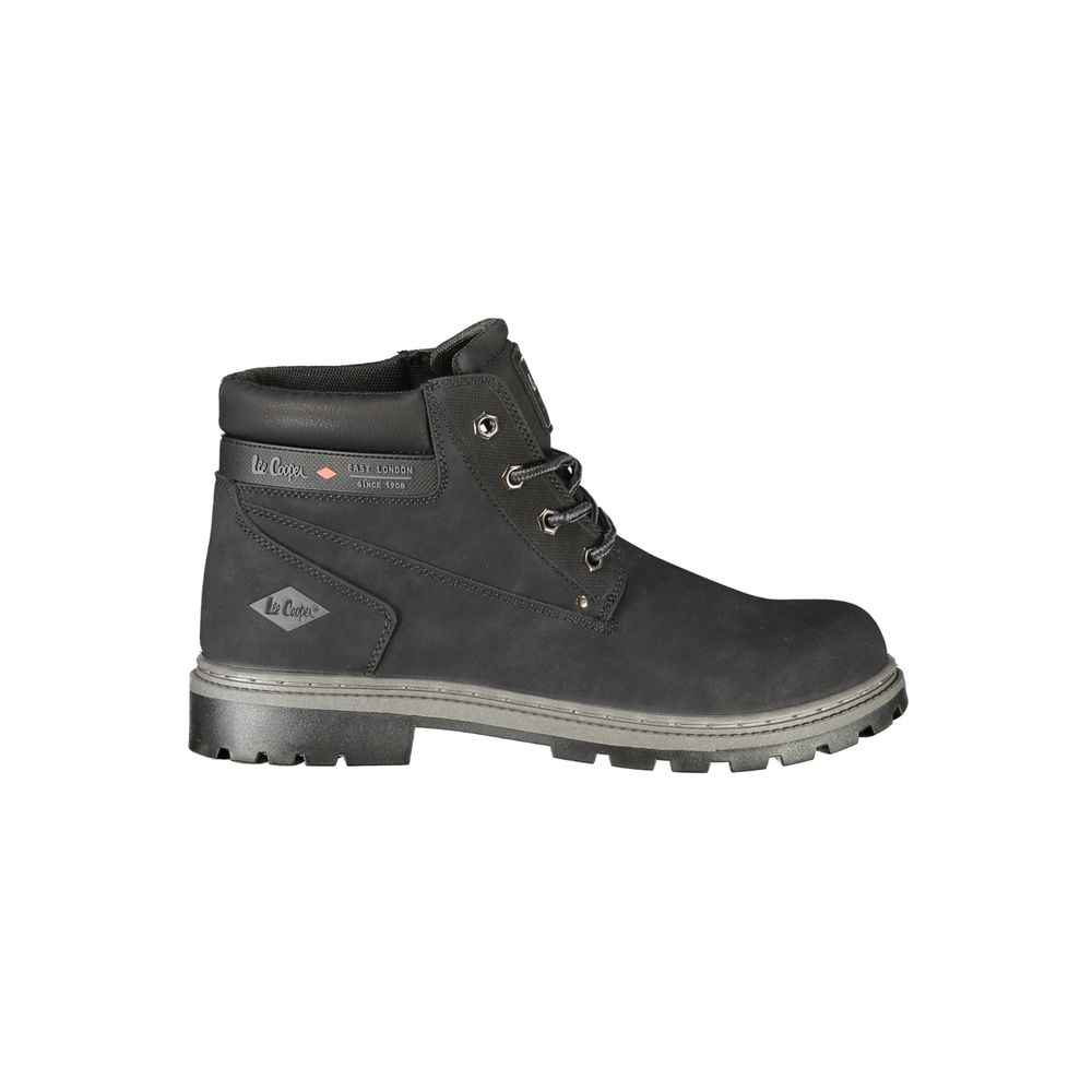 LEE COOPER Black Polyurethane Men's Boot