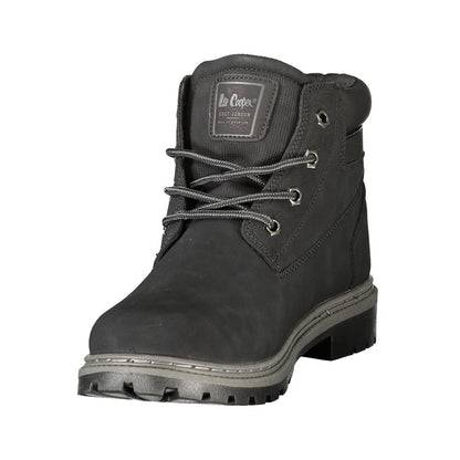 LEE COOPER Black Polyurethane Men's Boot
