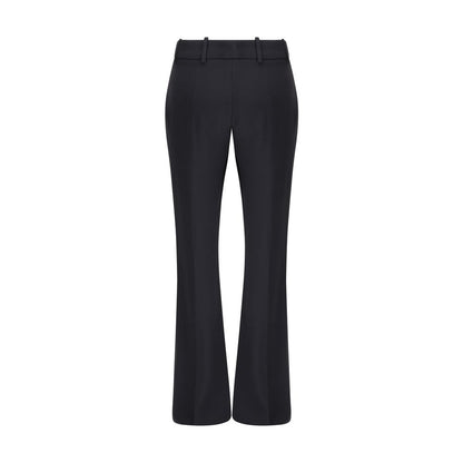 Alexander McQueen Black Acetate Flared Pants