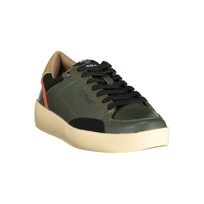 Gas Green Polyurethane Men's Sneaker
