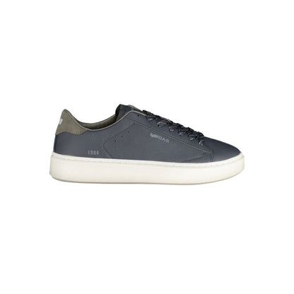 Gas Blue Polyurethane Men's Sneaker
