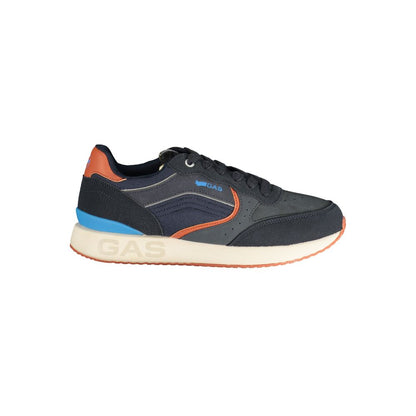 Gas Blue Polyurethane Men's Sneaker