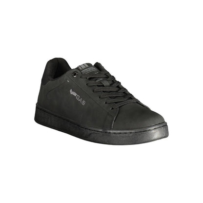 Gas Black Polyurethane Men's Sneaker