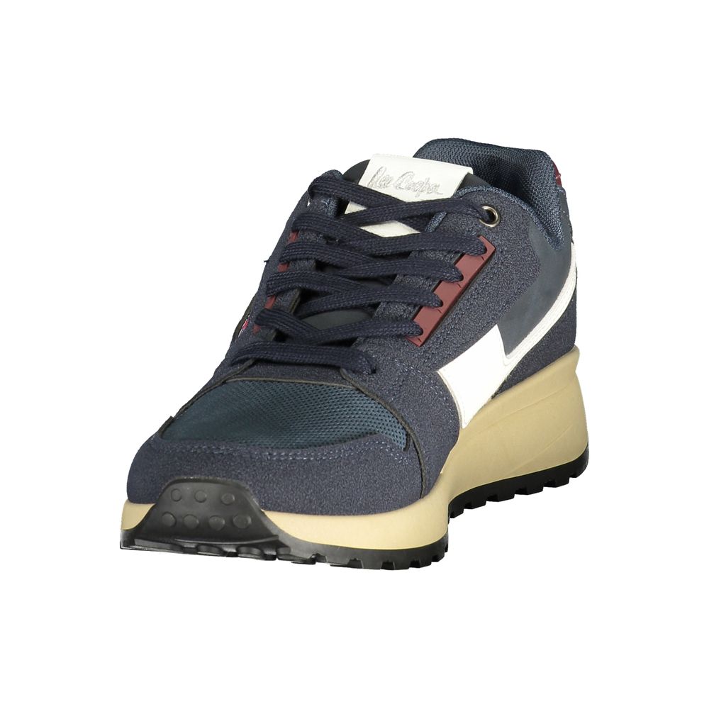 LEE COOPER Blue Polyester Athletic Sneakers