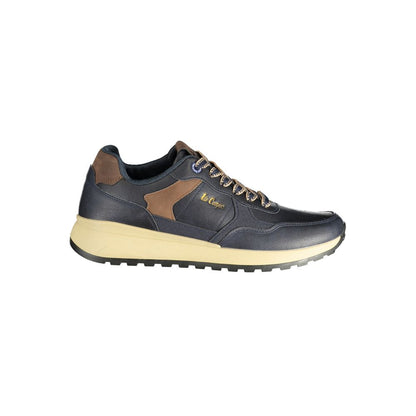 LEE COOPER Blue Polyester Athletic Sneakers