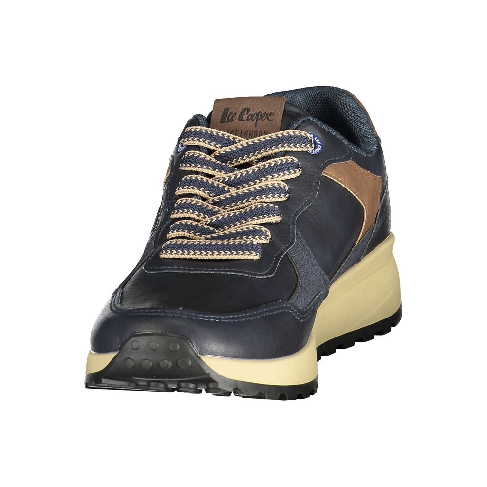 LEE COOPER Blue Polyester Athletic Sneakers
