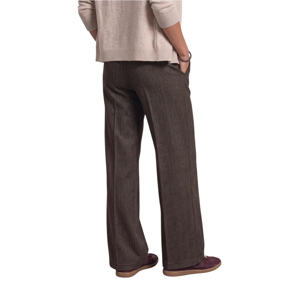 Street One Brown Polyester Casual Pants