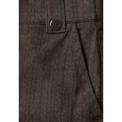 Street One Brown Polyester Casual Pants