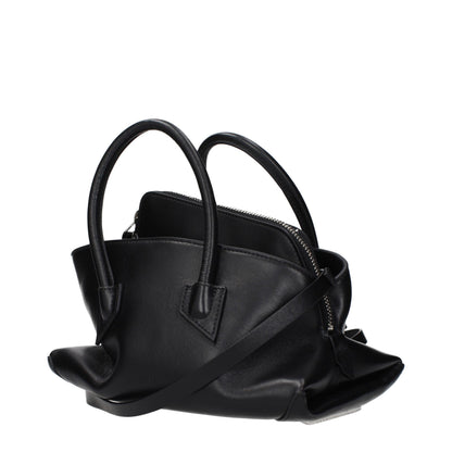 The Attico Black Leather Handbag