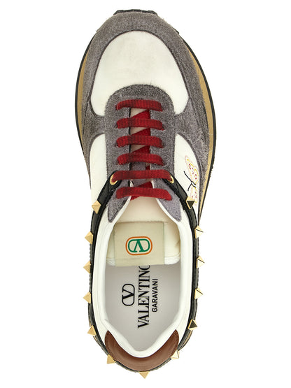 Valentino Garavani Multicolor Calfskin Athletic Sneakers