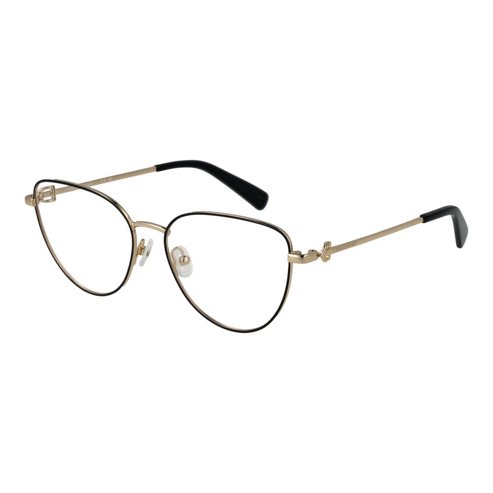 Longchamp Women's Butterfly Full-Rim Metal Eyeglasses Frames - Black