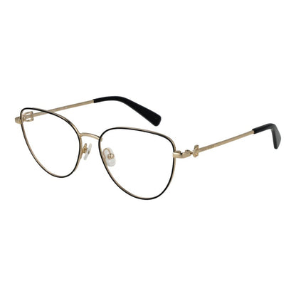 Longchamp Women's Butterfly Full-Rim Metal Eyeglasses Frames - Black