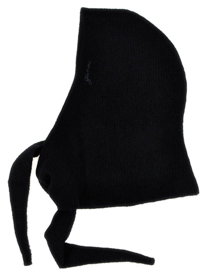 Ganni Black Wool Hat