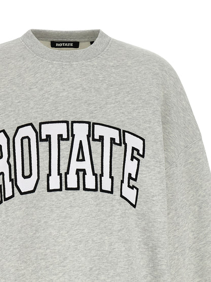 ROTATE BIRGER CHRISTENSEN Gray Cotton Sweatshirt