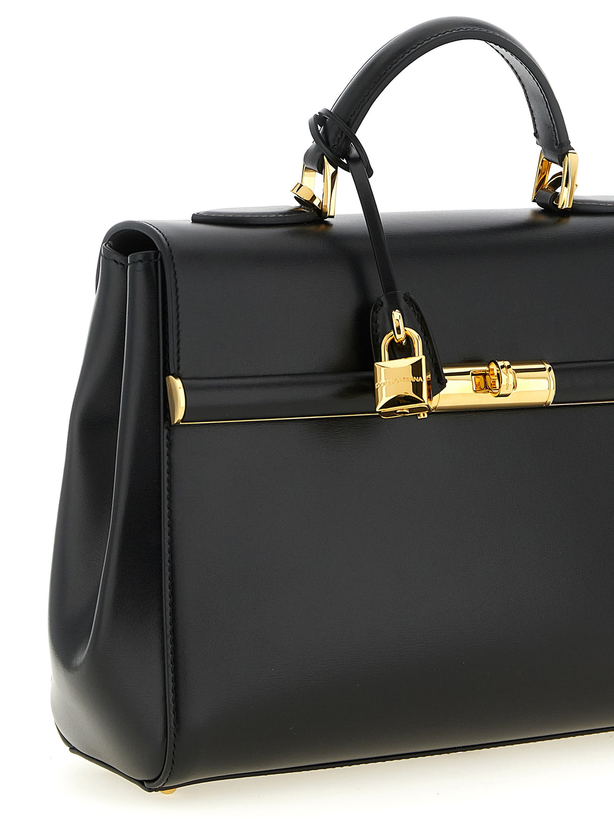 Dolce & Gabbana Black Lamb Leather Handbag