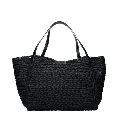 Tom Ford Black Raffia Shoulder Bag