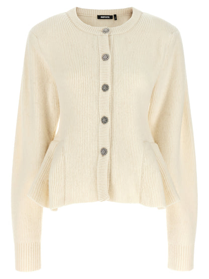ROTATE BIRGER CHRISTENSEN White Wool Cardigan