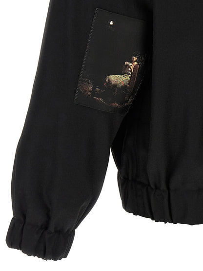 Undercover Black Wool Bomber